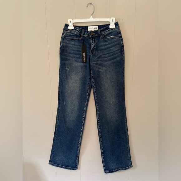 Fashion Nova Dark Blue Flare Jeans - Picture 1 of 3